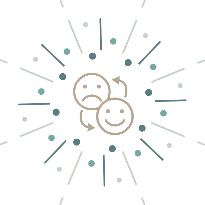 icone avec deux émotions