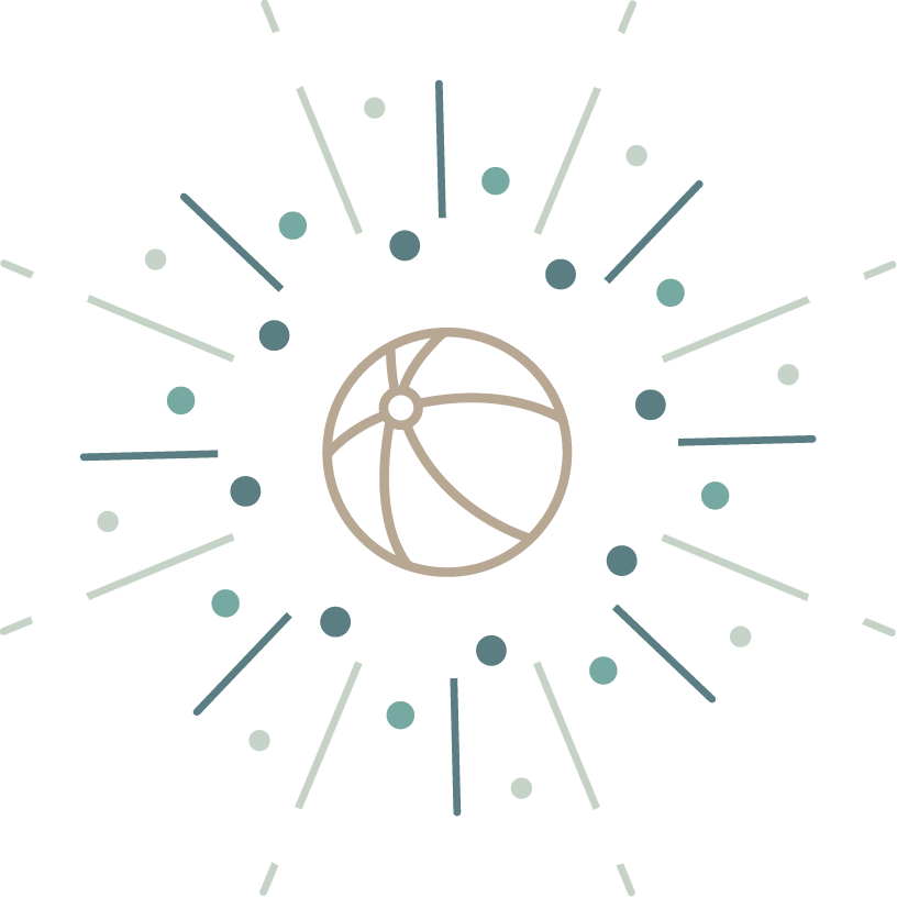 Icone enfant avec un ballon