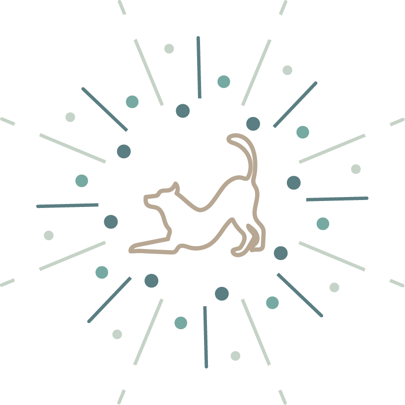 icone avec un chien tête en bas